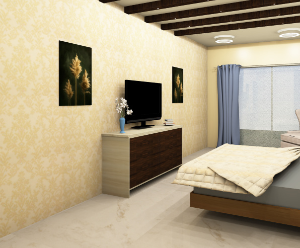 Latest TV wardrobe designs in bangalore | wardrobe tv unit bedroom in hennur